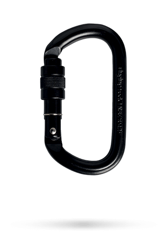 OVÁL KARABINA OCEL – černá