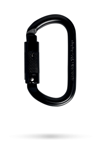 OVÁL KARABINA OCEL – černá