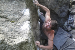 Martin Stráník, jarní bouldrování, duben 2014