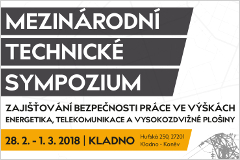 Mezinárodní technické sympozium pro práce ve výškách a nad volnou hloubkou 2018