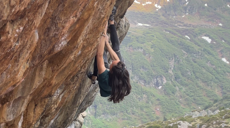 Highlander (8B+ ): Sen ve švýcarských Alpách