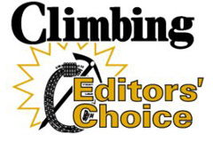 OCENĚNÍ  EDITOR´S CHOICE časopisu CLIMBING