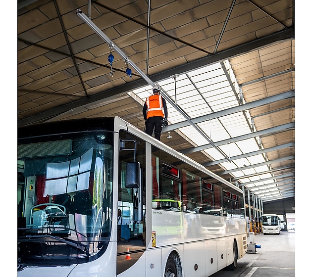 Horizontální kolejnice pro těžký průmysl a výbušné prostředí
